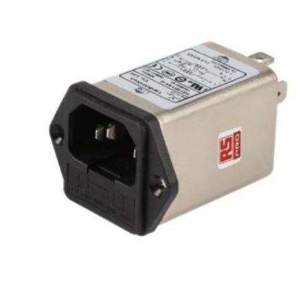 RS PRO Socket Mount IEC Inlet Filter, Faston [0]; 237-8652