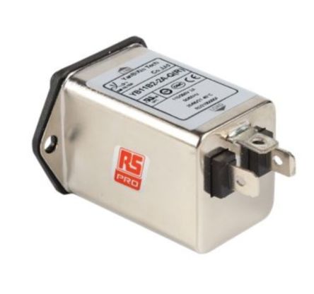 RS PRO Socket Mount IEC Inlet Filter, Faston [0]; 237-8659