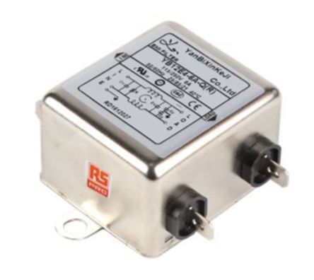 RS PRO 6A 250 V ac, Chassis Mount Power Line Filter, Single Phase [0]; 237-8706