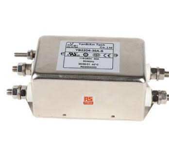 RS PRO 3A @ 40°C 250 V ac, Chassis Mount Power Line Filter, Single Phase [0]; 237-8714