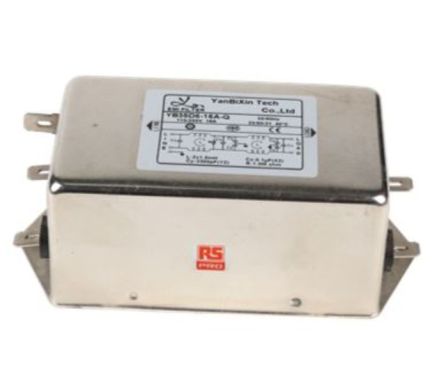 RS PRO 16A 250 V ac, Chassis Mount Power Line Filter, Single Phase [0]; 237-8728