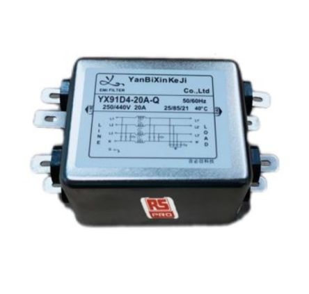RS PRO 20A 250/440 V ac, Chassis Mount Power Line Filter 3 Phase [0]; 237-8750