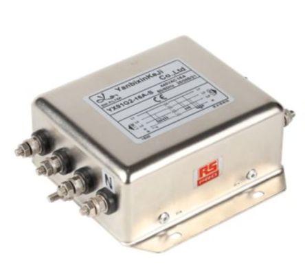 RS PRO 16A 300/520 V ac 50/60Hz, Chassis Mount EMC Filter, Screw 3 Phase [0]; 237-8751