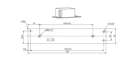 TDK-Lambda Mounting Bracket, for use with HMS80, HMS100, HWS80A, HWS100A, HMS Series [A-30]; 238-0115