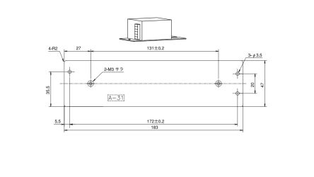 TDK-Lambda Mounting Bracket, for use with HMS150, HWS150A, HMS Series [A-31]; 238-0116
