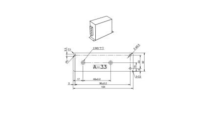 TDK-Lambda Mounting Bracket, for use with RWS50B, HMS Series [A-33]; 238-0117