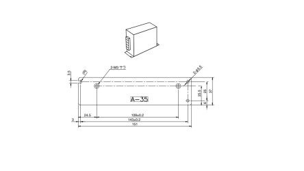 TDK-Lambda Mounting Bracket, for use with RWS150B, RWS-B Series [A-35]; 238-0119