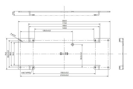 TDK-Lambda Mounting Bracket, for use with VS150E [D-19]; 238-0136
