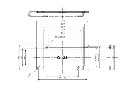 TDK-Lambda Mounting Bracket, for use with ZWS10B [D-21]; 238-0138