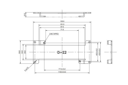 TDK-Lambda Mounting Bracket, for use with ZWS15B [D-22]; 238-0139
