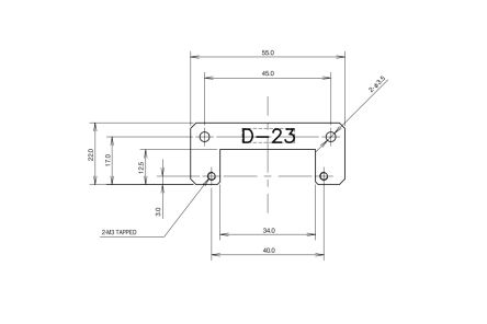 TDK-Lambda Mounting Bracket, for use with ZWS30B [D-23]; 238-0141