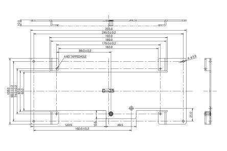 TDK-Lambda Mounting Bracket, for use with ZWS300BAF [D-25]; 238-0143