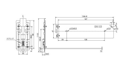 TDK-Lambda Mounting Bracket, for use with HMS80, HMS100, HMS150, HWS80A, HWS100A, HWS150A, HMS Series [DIN-03]; 238-0148