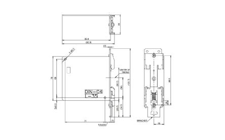 TDK-Lambda Mounting Bracket, for use with RWS50B, RWS-B Series [DIN-04]; 238-0149