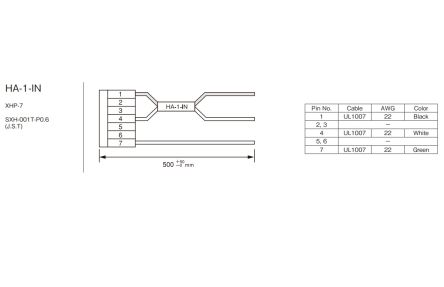 TDK-Lambda Wire Harness, for use with VS10C, VS15C, VS-C Series [HA-1-IN]; 238-0158