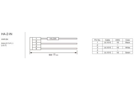 TDK-Lambda Wire Harness, HA Series [HA-2-IN]; 238-0161
