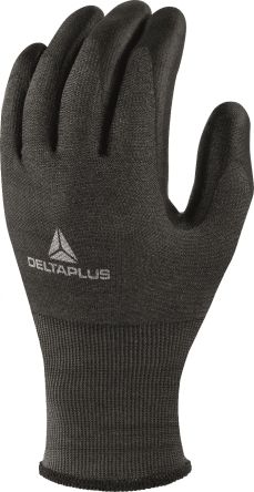 Delta Plus VENICUTD Black Polyurethane Cut Resistant Work Gloves, Size 9, Polyurethane Coating [VECUTD05NO09]; 238-0405
