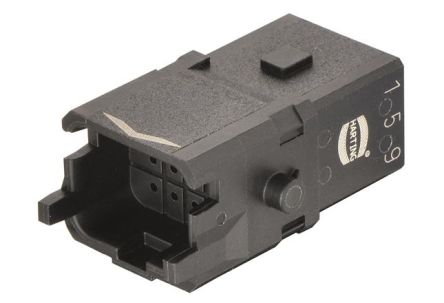 HARTING Heavy Duty Power Connector Insert, 6.5A, Male, Han 1A Series, 12 Contacts [09100123006]; 238-0469