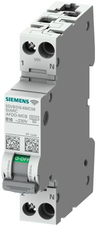Siemens SENTRON Fire Safety Circuit Breaker, 1+N, 6A Curve C, 230V AC [5SV6016-7MC06]; 238-3209