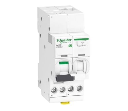 Schneider Electric RCBO, 16A Current Rating, 1P Poles, 300mA Trip Sensitivity, Type C, Acti9 Range [A9DP6616]; 238-3308