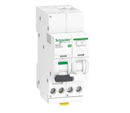 Schneider Electric RCBO, 16A Current Rating, 1P+N Poles, 300mA Trip Sensitivity, Type C, Acti9 Range [A9DS5616]; 238-3327