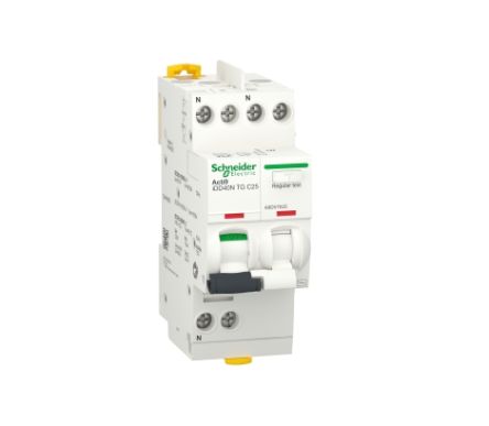 Schneider Electric RCBO, 25A Current Rating, 1P+N Poles, 300mA Trip Sensitivity, Type C, Acti9 Range [A9DV7625]; 238-3348