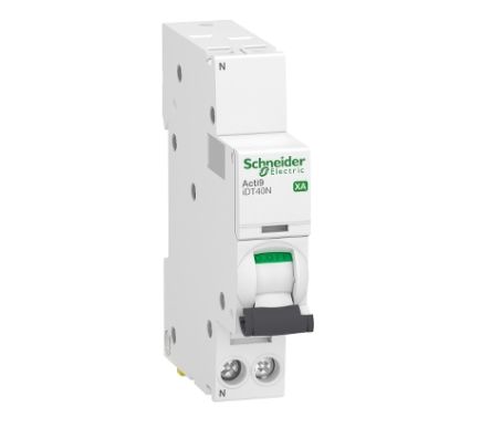 Schneider Electric Acti 9 Acti9 iDT40N XA MCB, 1+N, 25A Curve C, 230V AC [A9PA4625]; 238-3435