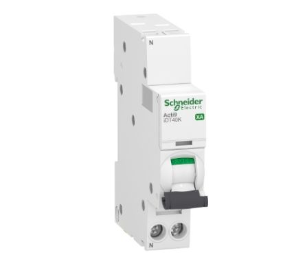 Schneider Electric Acti 9 Acti9 iDT40K XA MCB, 1+N, 10A Curve C, 230V AC [A9PK1610]; 238-3441