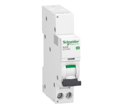 Schneider Electric Acti 9 Acti9 iDT40K XA MCB, 1+N, 16A Curve C, 230V AC [A9PK1616]; 238-3443