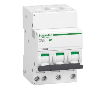 Schneider Electric Acti 9 Acti9 iDT40K XA MCB, 3+N, 20A Curve C, 230V AC [A9PK1720]; 238-3450