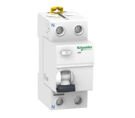 Schneider Electric Acti9 iIDK RCCB, 25A, 2 Pole, 30mA, Type AC, 220 → 240V ac [A9R55225]; 238-3454