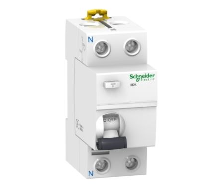 Schneider Electric Acti9 iIDK RCCB, 40A, 2 Pole, 30mA, Type AC, 220 → 240V ac [A9R55240]; 238-3455