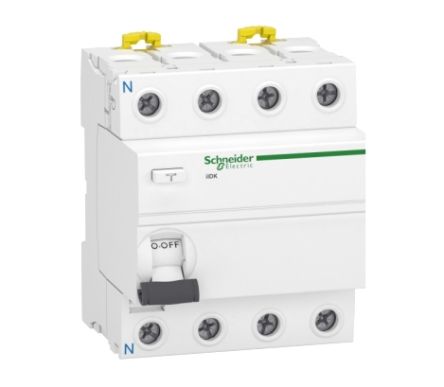 Schneider Electric Acti9 iIDK RCCB, 40A, 4 Pole, 30mA, Type AC, 380 → 415V ac [A9R55440]; 238-3457