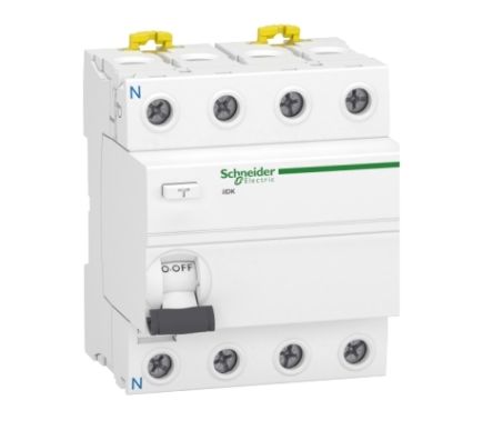 Schneider Electric Acti9 iIDK RCCB, 40A, 4 Pole, 300mA, Type AC, 380 → 415V ac [A9R56440]; 238-3462