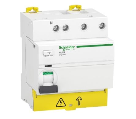 Schneider Electric Acti9 iIG40K RCCB, 40A, 3+N Pole, 30mA, Type AC, 380 → 415V ac [A9R69740]; 238-3472