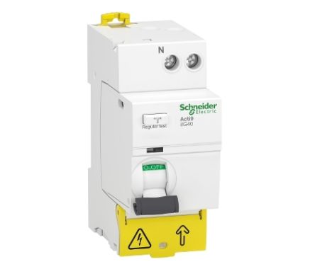 Schneider Electric Acti9 iIG40 RCCB, 63A, 1+N Pole, 300mA, Type AC, 220 → 240V ac [A9R77663]; 238-3473