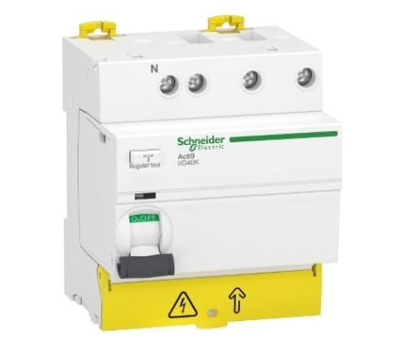 Schneider Electric Acti9 iIG40K RCCB, 40A, 3+N Pole, 300mA, Type AC, 380 → 415V ac [A9R79740]; 238-3478