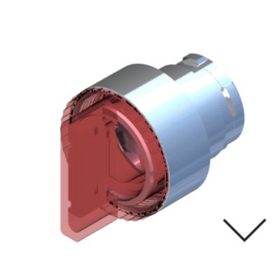 RS PRO 2 Position Selector Switch Head, 22.5mm Cutout, Red Handle [0]; 238-3910