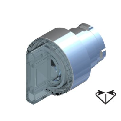 RS PRO 3 Position Selector Switch Head, 22.5mm Cutout, Transparent Handle [0]; 238-3917