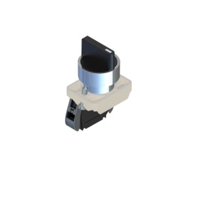 RS PRO Short Lever Selector Switch - (1NO) 22.5mm Cutout Diameter 2 Positions [0]; 238-3950
