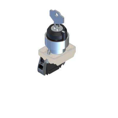 RS PRO Key Selector Switch - (1NO) 22.5mm Cutout Diameter 2 Positions [0]; 238-3957