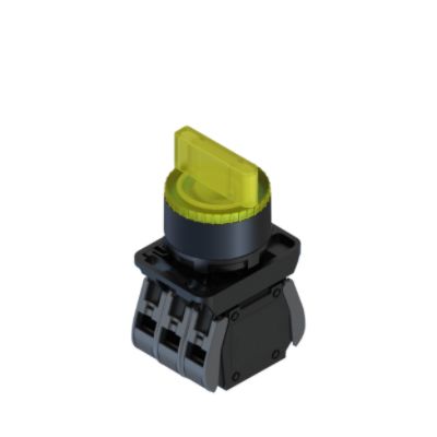 RS PRO Short Lever Selector Switch - (1NO/1NC) 22.5mm Cutout Diameter, Illuminated 2 Positions [0]; 238-3959