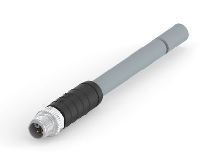 TE Connectivity Straight Male 4 way M12 to Unterminated Sensor Actuator Cable, 3m [T41511C9L14-004]; 238-4499