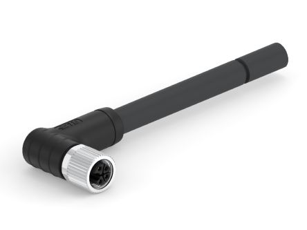 TE Connectivity Female 4 way M12 to Right Angle Female 4 way M12 Sensor Actuator Cable, 2m [T4151499L14-020]; 238-4541