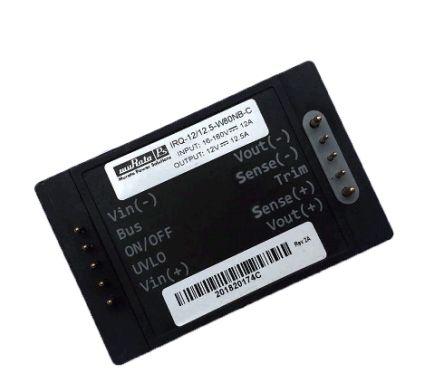 Murata IRQ-W80 Isolated DC-DC Converter, 12V dc/, 16 → 160 V dc Input, 150W [IRQ-12/12.5-W80NB-C]; 238-7130