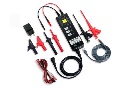 Testec 8000 Series TT-SI 8110 Oscilloscope Probe, Differential Type, 100MHz, 1:100 / 1:1000dB, BNC Connector [TT-SI 8110]; 238-7387