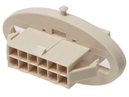 Molex Plug Housing Plug, 4.2mm Pitch, 16 Way, 2 Row [207017-0016]; 238-7622