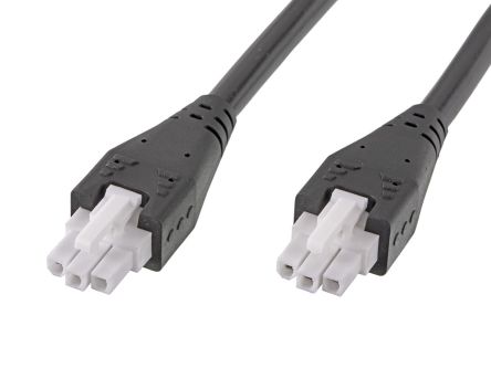 Molex 3 Way Female Mini-Fit Jr. to 3 Way Female Mini-Fit Jr. Wire to Board Cable, 1m [215330-0310]; 238-7633