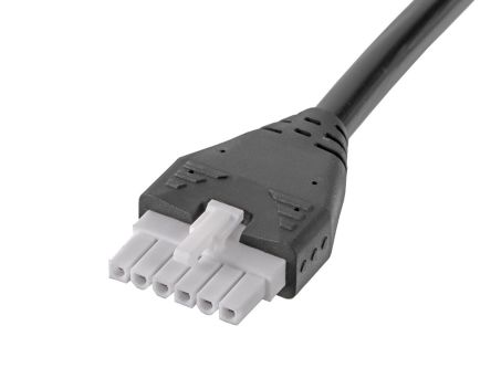 Molex 6 Way Female Mini-Fit Jr. Unterminated Wire to Board Cable, 500mm [217159-0605]; 238-7658