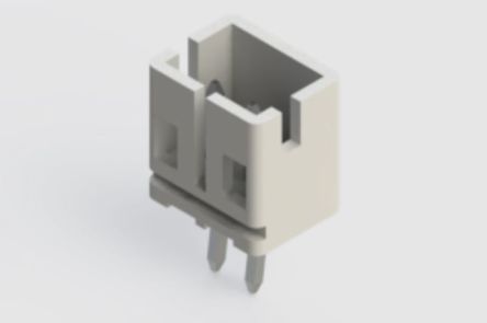EDAC 140 Series Vertical Through Hole PCB Header, 2 Contact(s), 2 mm Pitch, 1 Row(s), Shrouded [140-502-415-001]; 238-8296